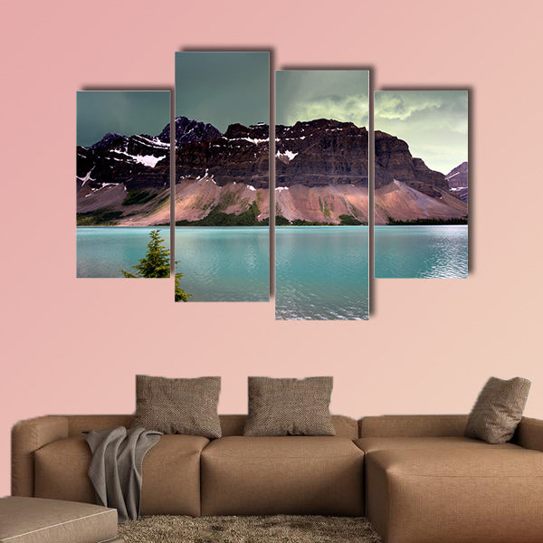 Alberta Glacier Lake in the Rocky Mountains multi panel canvas wall art
