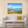 Helicopter flight over the island at Mauritius Multi panel canvas wall art