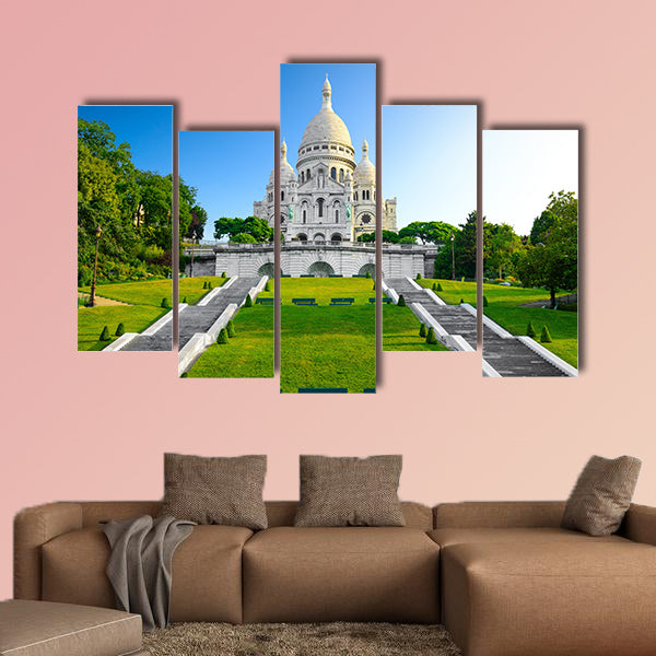 Montmartre bei Sonnenaufgang muti panel canvas wall art