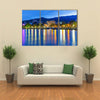 Scenic summer evening panorama of Black Sea pier and port harbor in Ukraine Multi panel canvas wall art