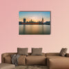 Big Ben and Houses of parliament at dusk multi panel canvas wall art