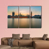 Big Ben and Houses of parliament at dusk multi panel canvas wall art