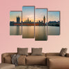 Big Ben and Houses of parliament at dusk multi panel canvas wall art