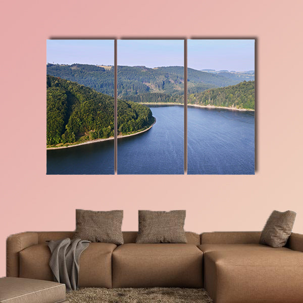 Aerial view of the coast multi panel canvas wall art