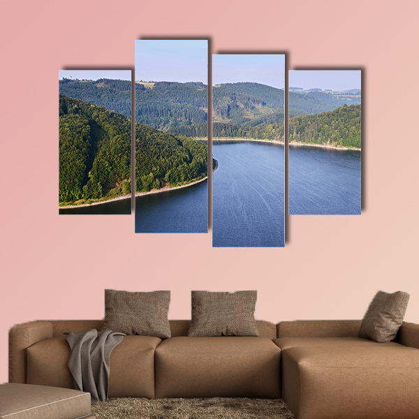 Aerial view of the coast multi panel canvas wall art