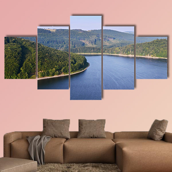Aerial view of the coast multi panel canvas wall art