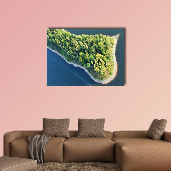 Aerial view of the coast multi panel canvas wall art