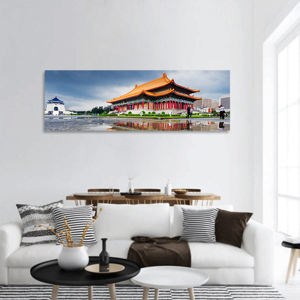 Taipei Chiang Kai Shek memorial hall panoramic canvas wall art