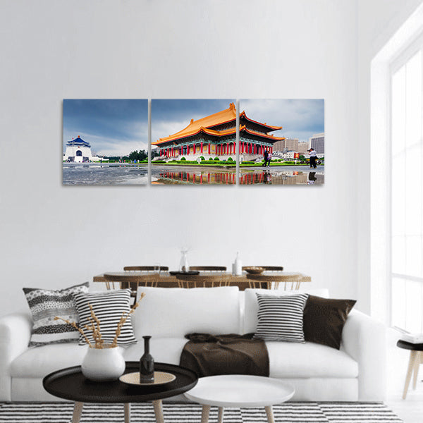 Taipei Chiang Kai Shek memorial hall panoramic canvas wall art