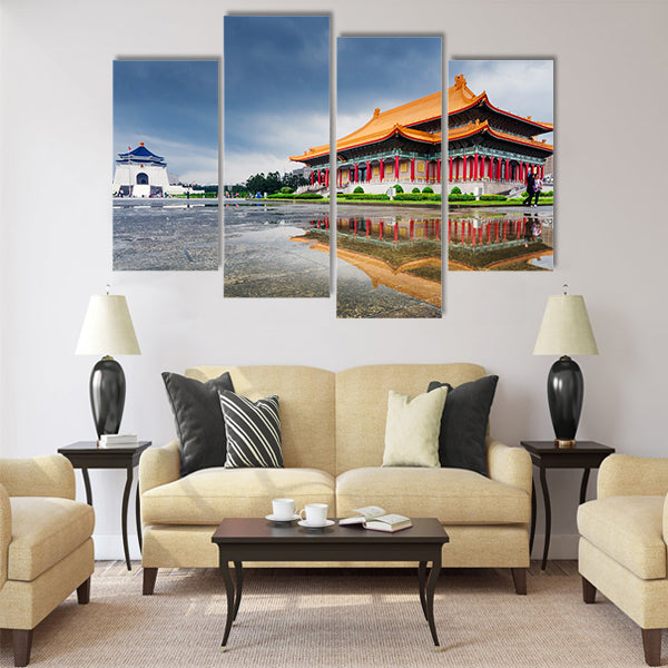 Taipei Chiang Kai Shek memorial hall Multi panel canvas wall art