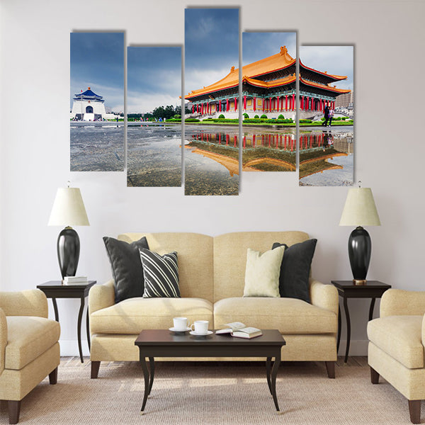 Taipei Chiang Kai Shek memorial hall Multi panel canvas wall art