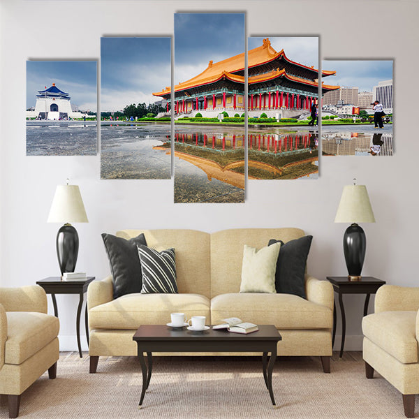 Taipei Chiang Kai Shek memorial hall Multi panel canvas wall art