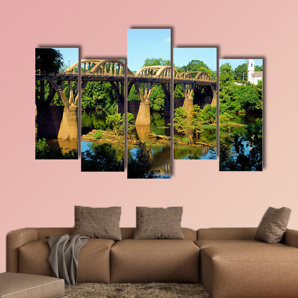 Bibb Graves Bridge multi panel canvas wall art