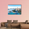 Shanghai morning, beautiful Huangpu River and the bund, China multi panel canvas wall art