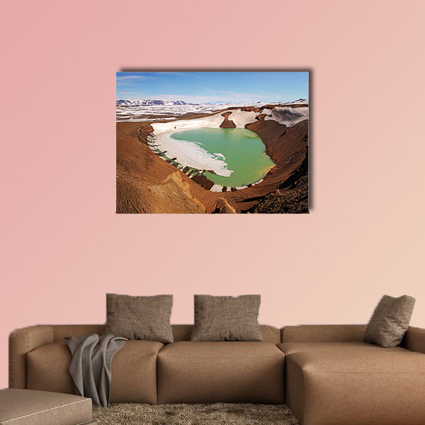 Volcano Krafla, Iceland multi panel canvas wall art