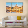 Beautiful View at Tiber and St Peter Multi panel canvas wall art