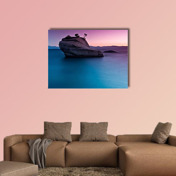 Bonsai Rock, Lake tahoe Multi panel canvas wall art