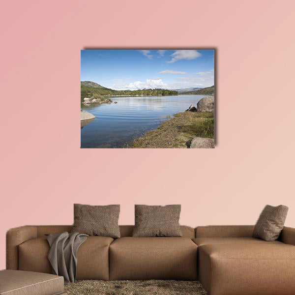Reservoir of El Burguillo, Avila, Spain Multi Panel Canvas Wall Art