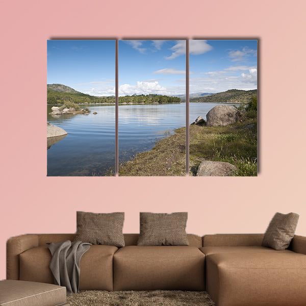 Views of the reservoir of El Burguillo, Avila, Spain and its waters wall art