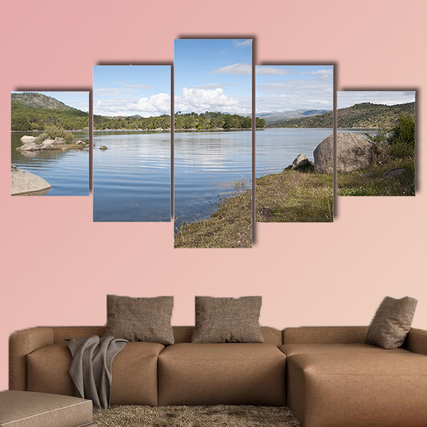 Views of the reservoir of El Burguillo, Avila, Spain and its waters wall art