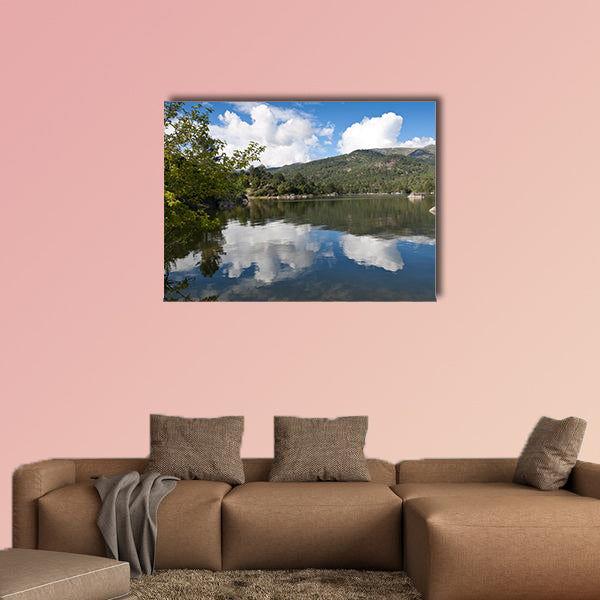 Views of the reservoir of El Burguillo, Avila, Spain Multi panel canvas wall art