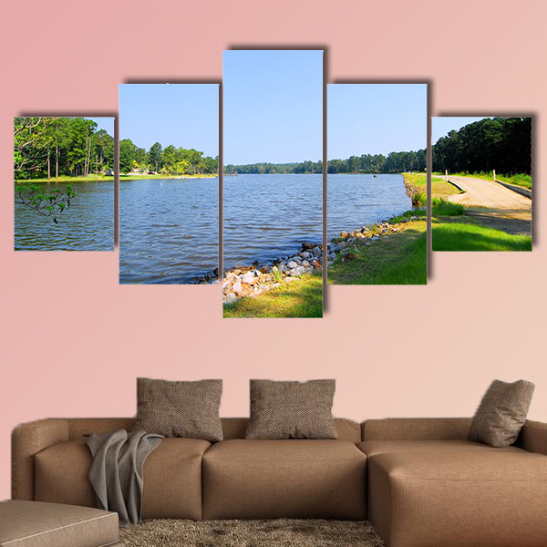 Along Fisherman s Road multi panel canvas wall art
