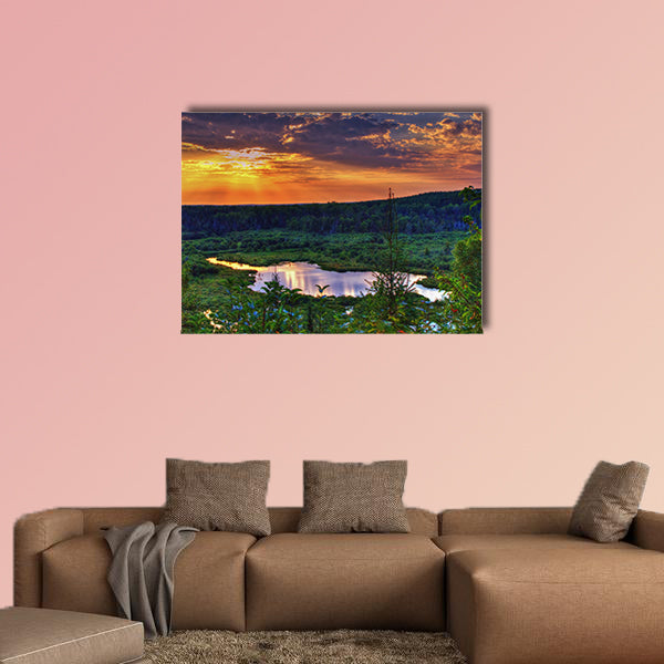 God s Country Very remote scenic overlook in the Ottawa National Forest wall art