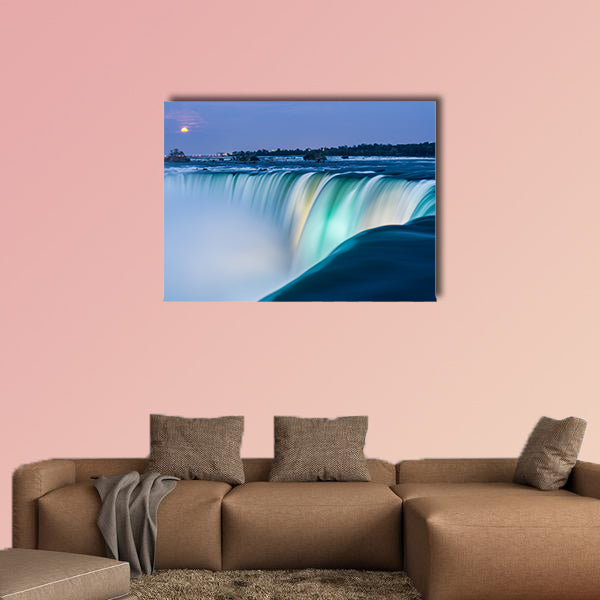 Dusk at Niagara Falls Multi panel canvas wall art