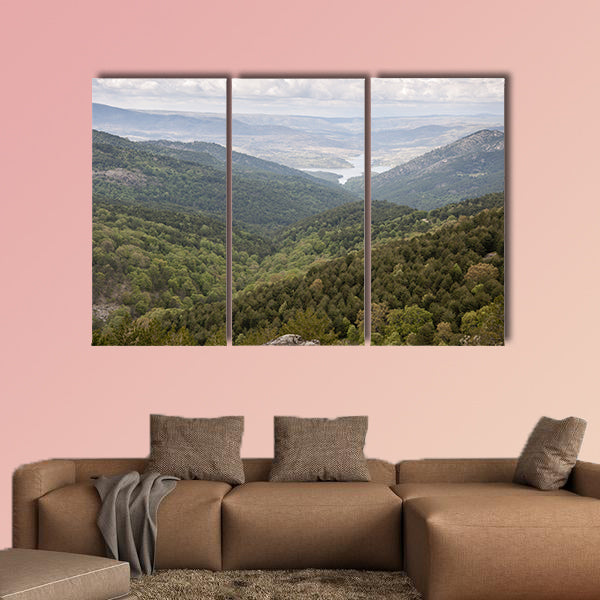 Views of Iruelas Valley, with the El Bruguillo reservoir at the background art