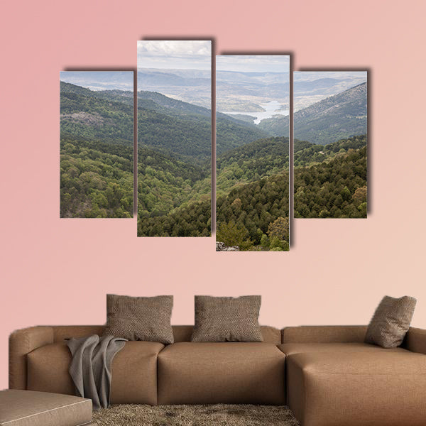 Views of Iruelas Valley, with the El Bruguillo reservoir at the background art