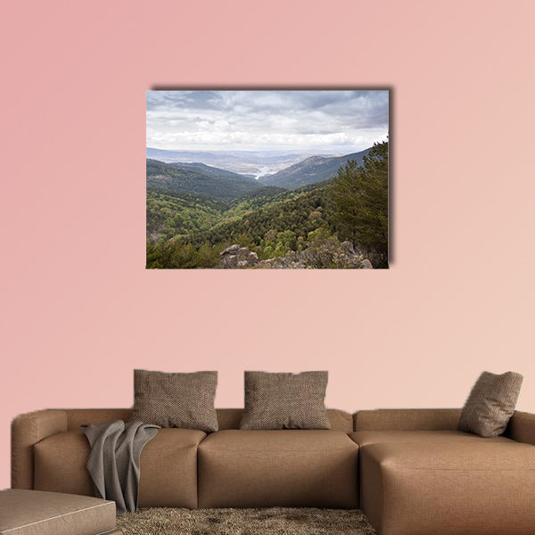 Views of Iruelas Valley, with the El Bruguillo reservoir wall art