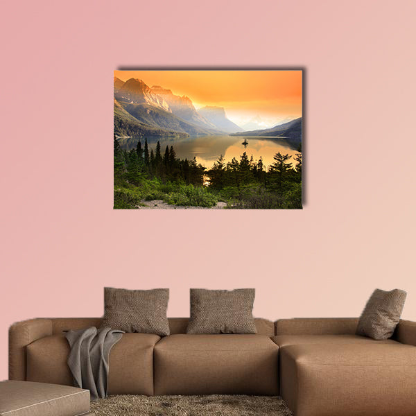 Wild Goose Island on Saint Mary Lake in Glacier National Park, wall art