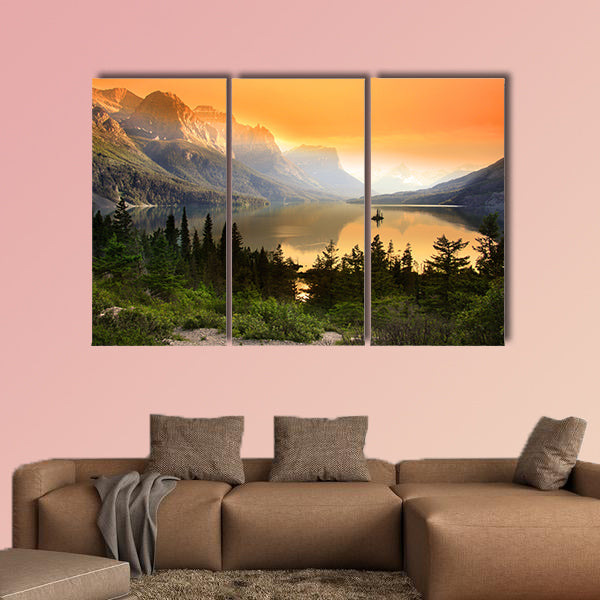 Wild Goose Island on Saint Mary Lake in Glacier National Park, wall art