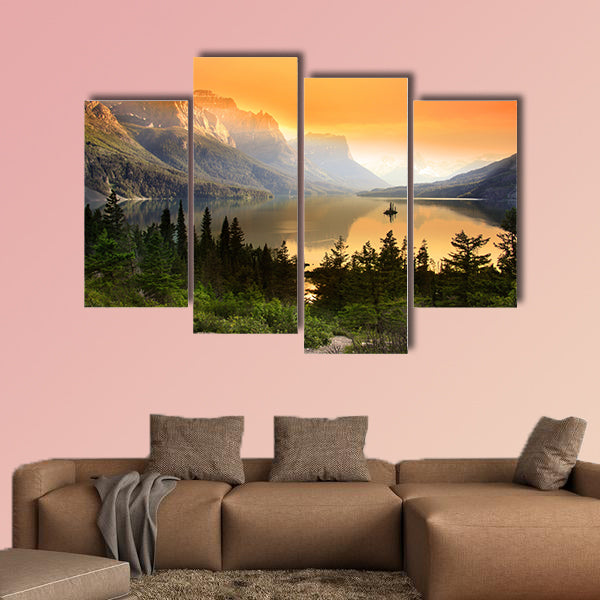Wild Goose Island on Saint Mary Lake in Glacier National Park, wall art