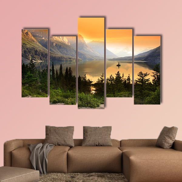 Wild Goose Island on Saint Mary Lake in Glacier National Park, wall art