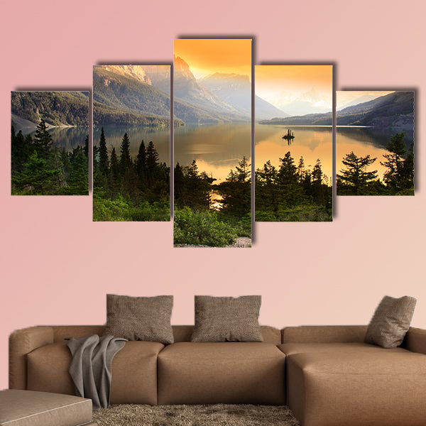Wild Goose Island on Saint Mary Lake in Glacier National Park, wall art