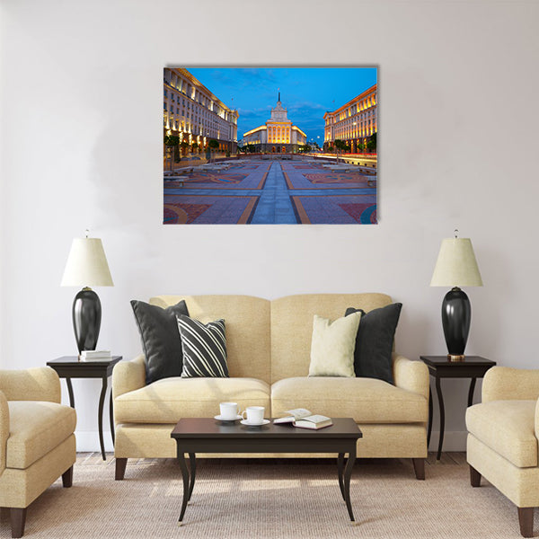 City centre of Sofia, capital of Bulgaria Multi panel canvas wall art