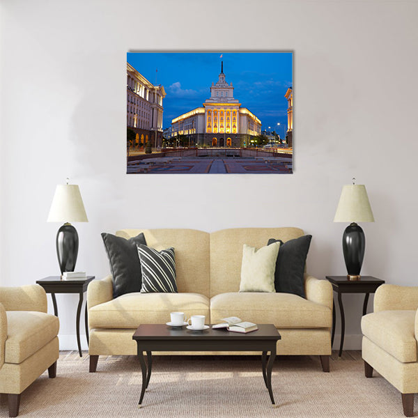 Beautiful City centre of Sofia, capital of Bulgaria Multi panel canvas wall art
