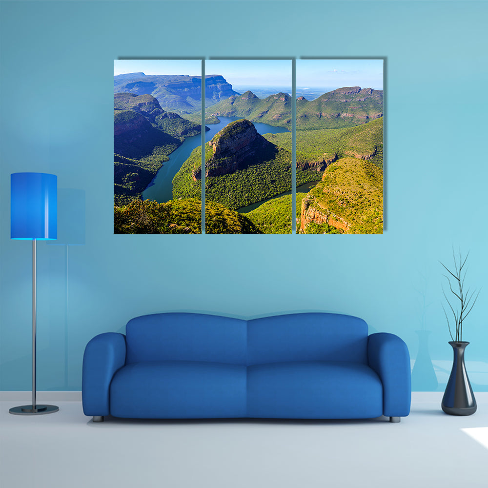 Blyde River Canyon in Mpumalanga, South Africa The Blyde River Canyon Multi panel canvas wall art
