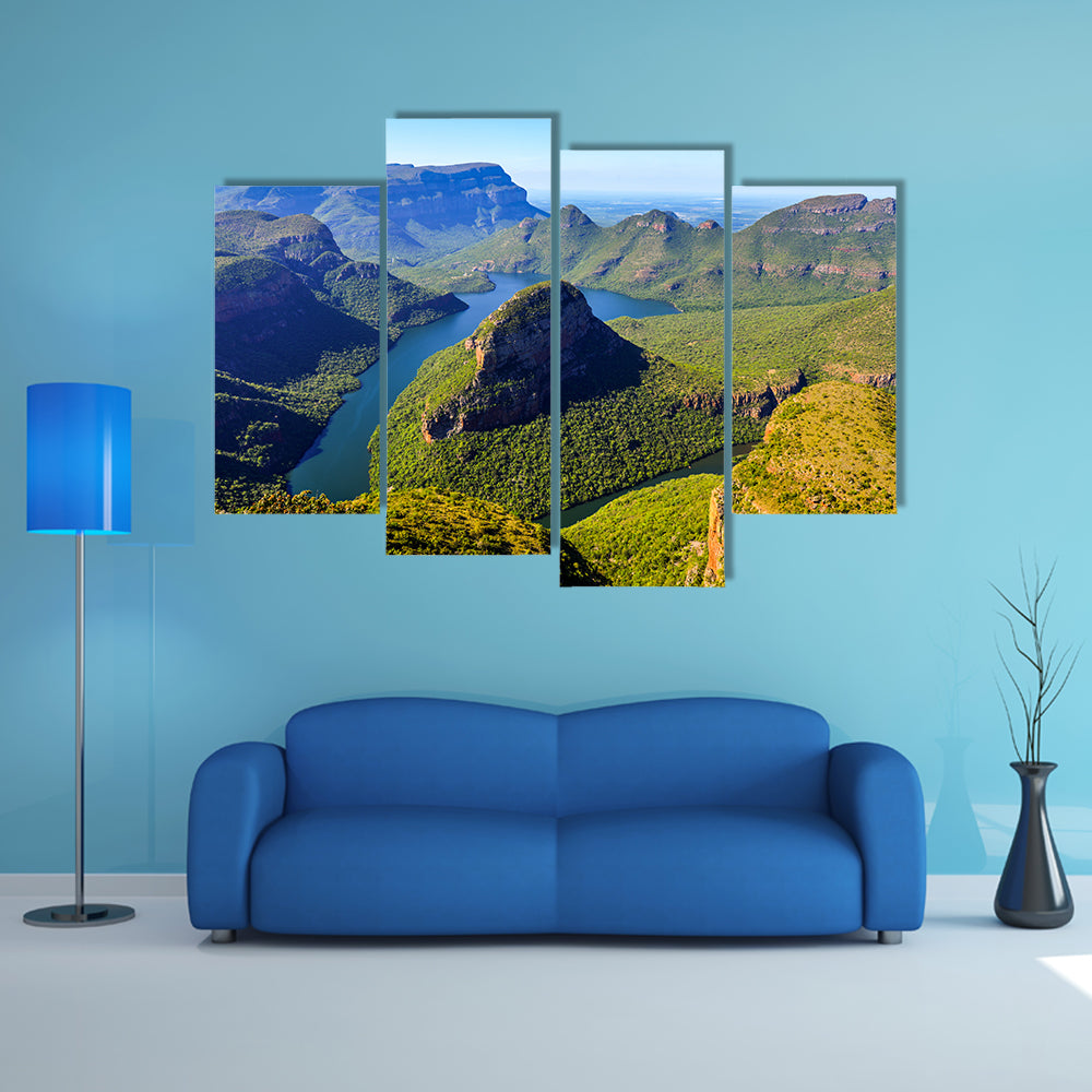 Blyde River Canyon in Mpumalanga, South Africa The Blyde River Canyon Multi panel canvas wall art