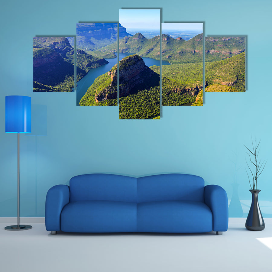 Blyde River Canyon in Mpumalanga, South Africa The Blyde River Canyon Multi panel canvas wall art