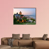 Quebec City skyline with Chateau Frontenac at sunset canvas wall art