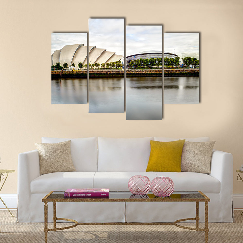 The Armadillo and Hydro Concert Centre, Glasgow, Scotland, UK Multi Panel Canvas Wall Art