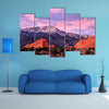 Purple Pikes Peak Mountain Garden Gods in Colorado Springs, Colorado multi panel canvas wall art