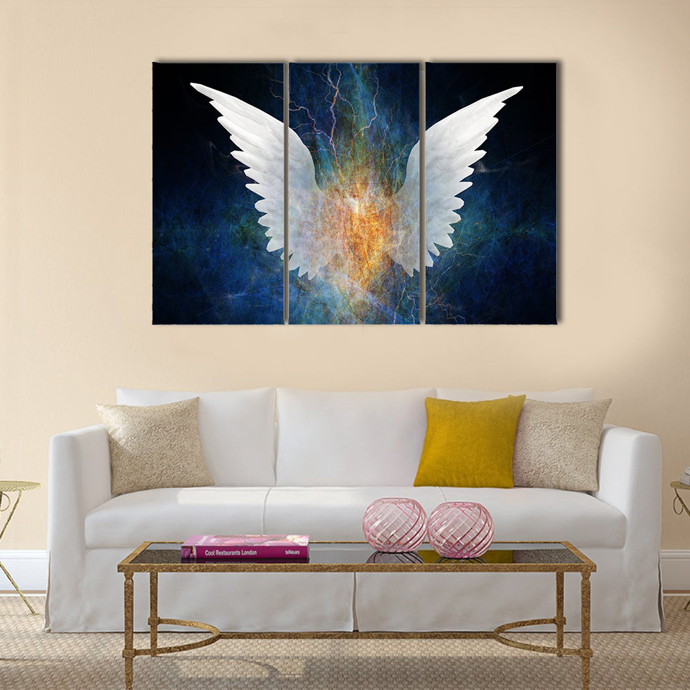 Beautiful Wing Design Multi Panel Canvas Wall Art