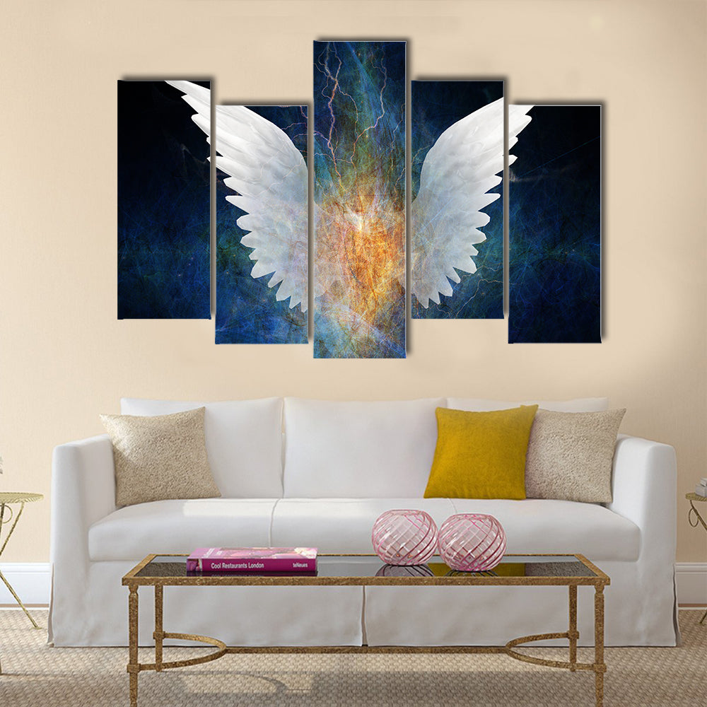 Beautiful Wing Design Multi Panel Canvas Wall Art