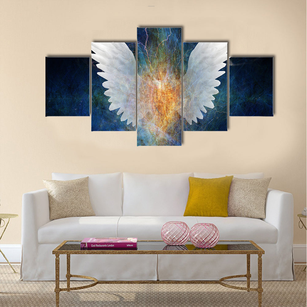 Beautiful Wing Design Multi Panel Canvas Wall Art
