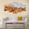 fortified city on the route between the Sahara Desert Multi Panel Canvas Wall Art