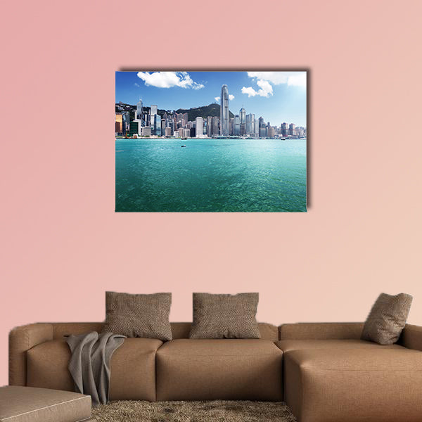 Hong Kong harbor multi panel canvas wall art