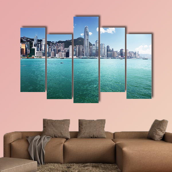 Hong Kong harbor multi panel canvas wall art